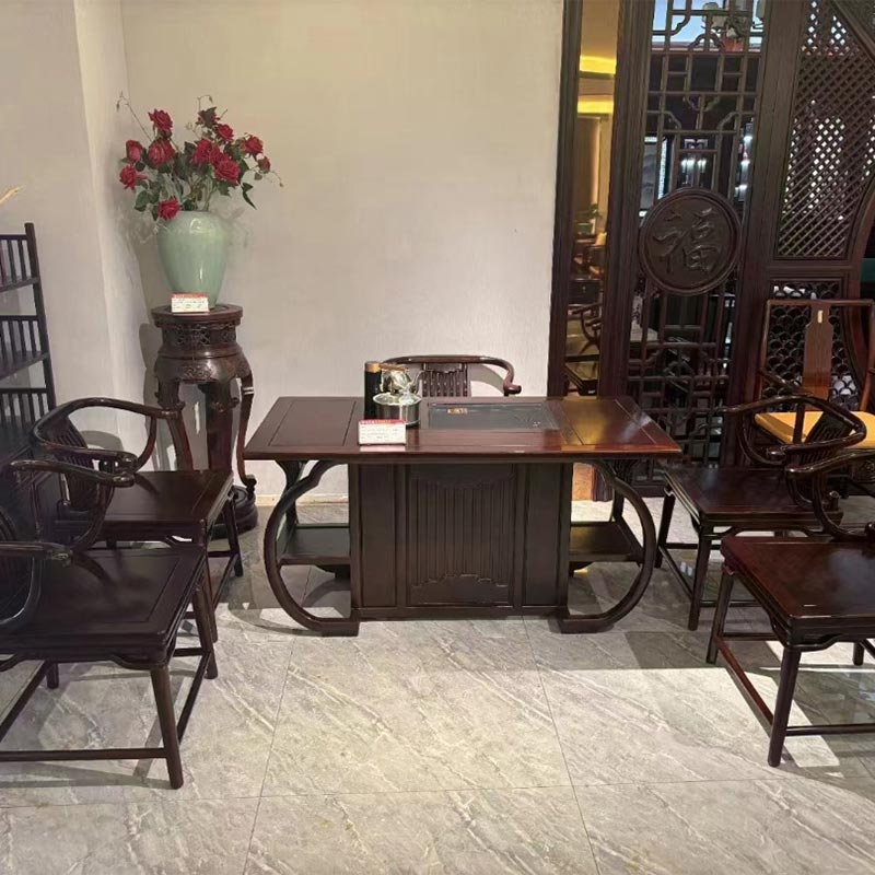 100% Wooden Chinese Gongfu Tea Table