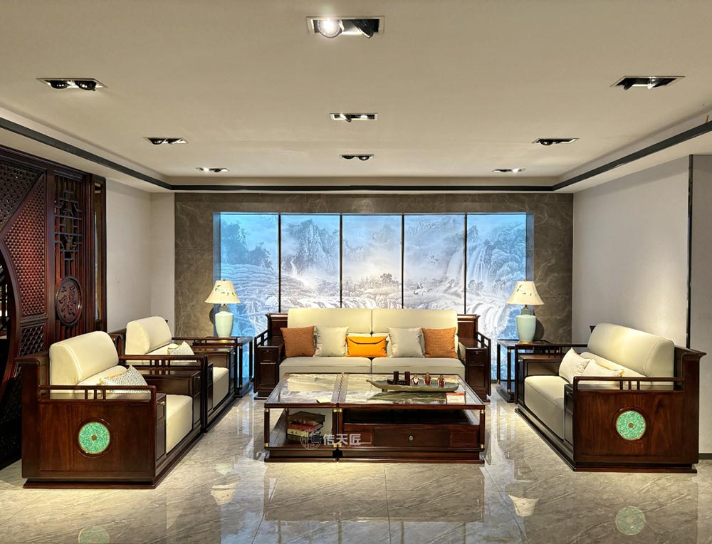 What are the Advantages of using ebony to make Elegant New Chinese Style Solid Wood Sofa?
