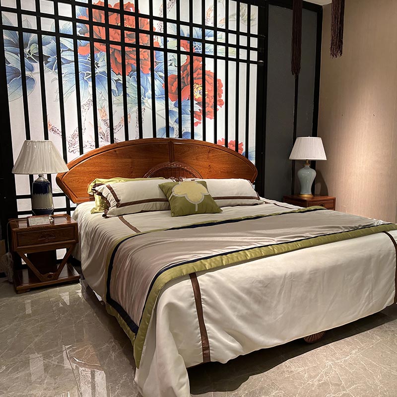 Chinese Style Mahogany Bed